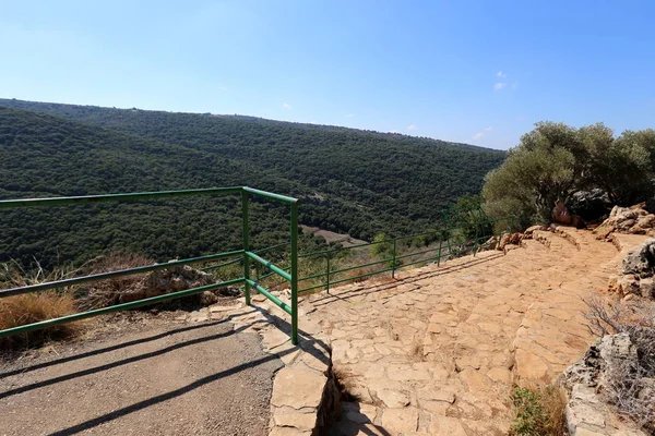Horská Krajina Západní Galileji Severním Izraeli — Stock fotografie
