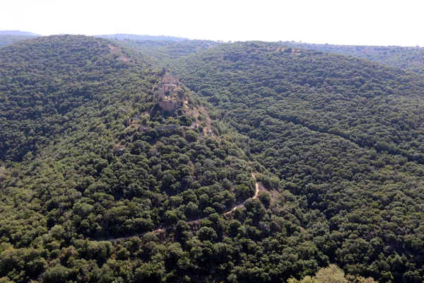 Paisagem Montanhosa Galileu Ocidental Norte Israel — Fotografia de Stock