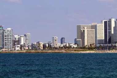 Tel Aviv İsrail Akdeniz kıyısında bir şehirdir 