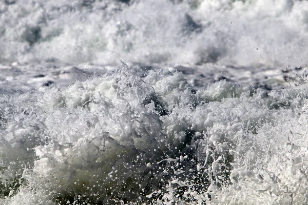 Coast Mediterranean Sea Northern Israel — Stock Photo, Image