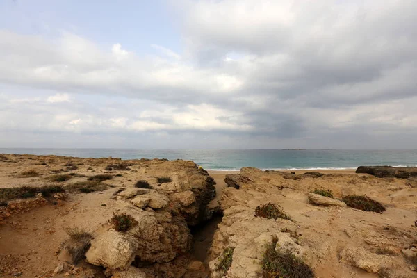 Coast Mediterranean Sea Northern Israel — Stock Photo, Image
