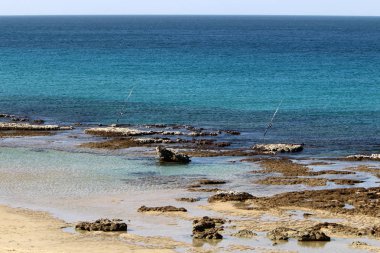 Akdeniz'de İsrail devletinin kuzey kıyısında 