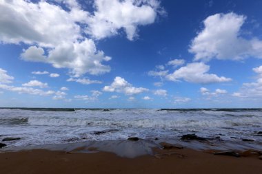 Akdeniz'de İsrail devletinin kuzey kıyısında 