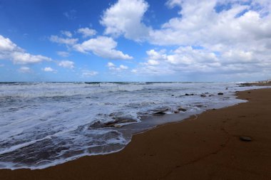 Akdeniz'de İsrail devletinin kuzey kıyısında 