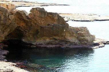 Akdeniz'de İsrail devletinin kuzey kıyısında 