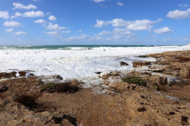 Akdeniz'de İsrail devletinin kuzey kıyısında 