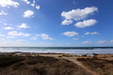 Akdeniz'de İsrail devletinin kuzey kıyısında 