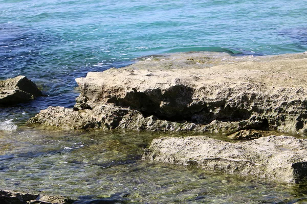 Kusten Medelhavet Norra Delen Staten Israel — Stockfoto