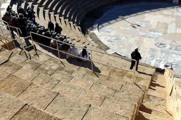 Ancient Theater Shores Mediterranean Israel Built King Herod — Stock Photo, Image