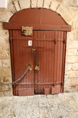 Kapı - diyafram girin ve tesislerinde çıkmak için duvardaki 