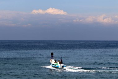 Akdeniz'de İsrail devletinin kuzey kıyısında 