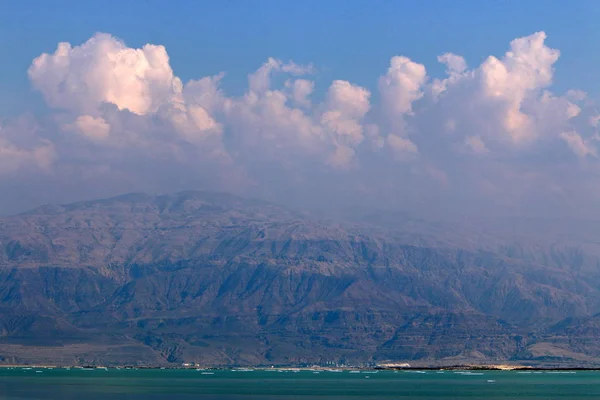 Τους Νεκρούς Σόδομα Θάλασσα Βρίσκεται Μεταξύ Του Ισραήλ Και Της — Φωτογραφία Αρχείου