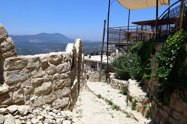 ツファット アッパー ガリラヤの山の中 イスラエルの北部地区にあるユダヤ人の神聖な市は します — ストック写真