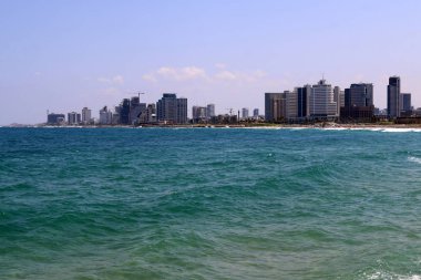 Tel Aviv İsrail Akdeniz kıyısında bir şehirdir 