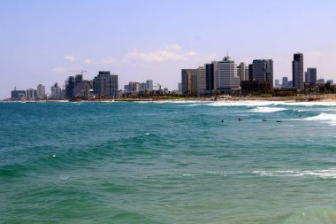 Tel Aviv İsrail Akdeniz kıyısında bir şehirdir 