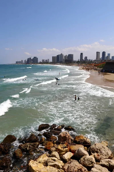 Tel Aviv City Israel Mediterranean Coast — Stock Photo, Image