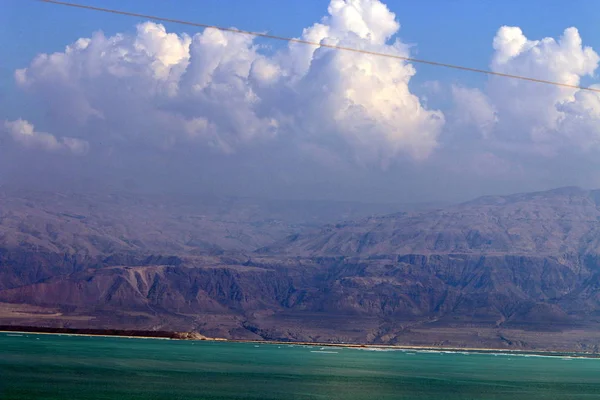 Bank Dead Sea You Can See Mountains Jordan — Stock Photo, Image