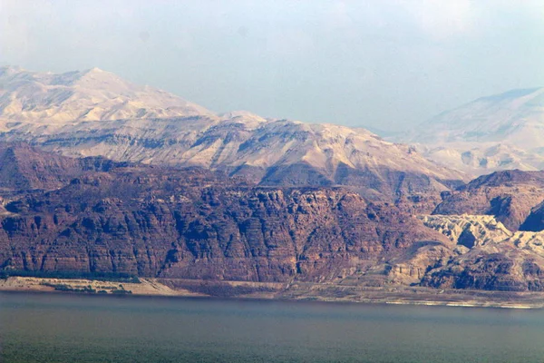 Bank Dead Sea You Can See Mountains Jordan — Stock Photo, Image