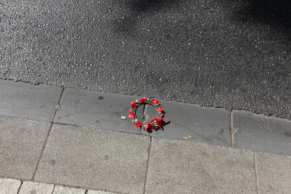 Marciapiede Passaggio Pedonale Situato Lati Della Strada Della Città — Foto Stock