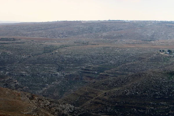 Desierto Judea Encuentra Territorio Israel Cisjordania — Foto de Stock