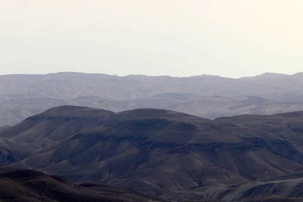 朱迪亚沙漠位于以色列和西岸的领土上 — 图库照片