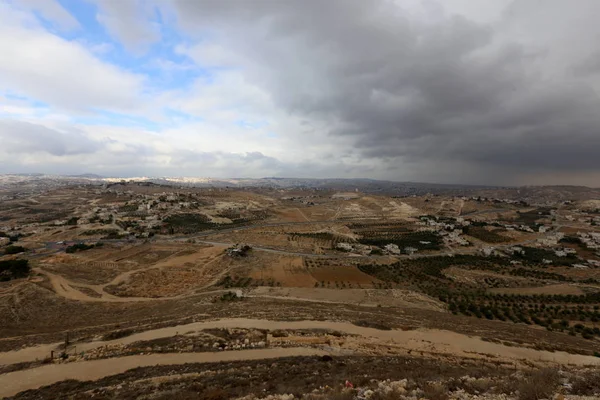 Ιουδαϊκή Έρημο Βρίσκεται Στο Έδαφος Του Ισραήλ Και Δυτική Όχθη — Φωτογραφία Αρχείου