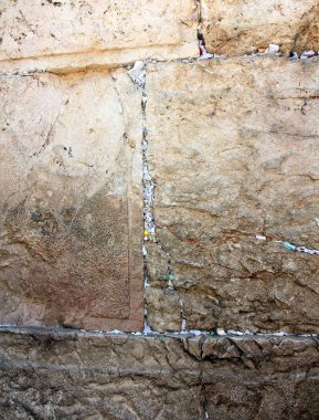 Temple Mount Kudüs'ün eski şehri Ağlama duvarında 