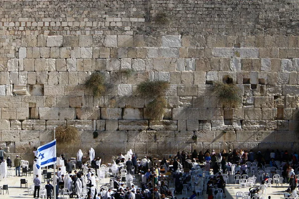 Klaagmuur Tempelberg Oude Stad Van Jeruzalem — Stockfoto