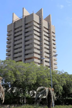 İnşaat ve mimari büyük bir şehir sokaklarında geometrik şekiller 