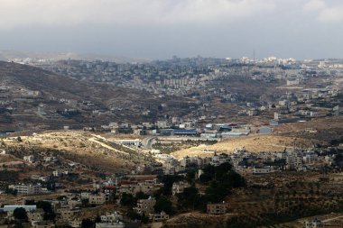 evler ve Judean desert İsrail'in güneyindeki köylerde 