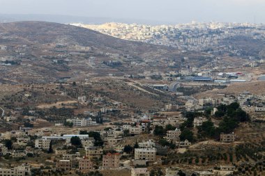 evler ve Judean desert İsrail'in güneyindeki köylerde 