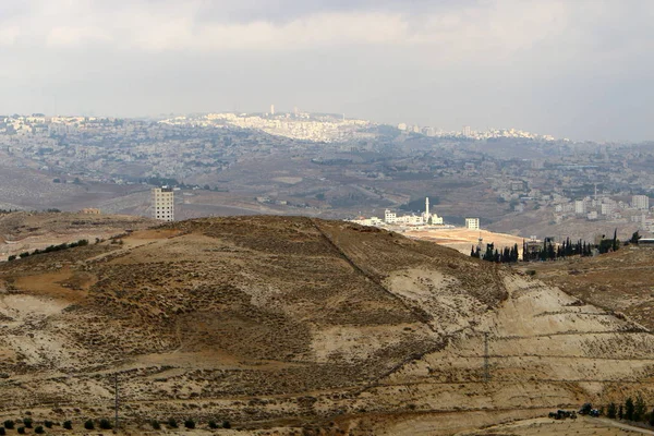 Huizen Dorpen Judean Woestijn Het Zuiden Van Israël — Stockfoto