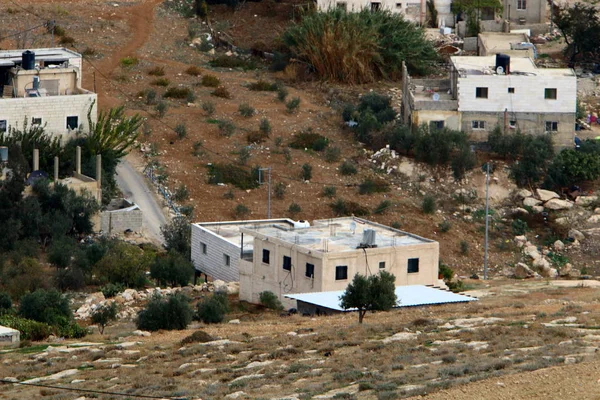 Casas Pueblos Desierto Judea Sur Israel — Foto de Stock
