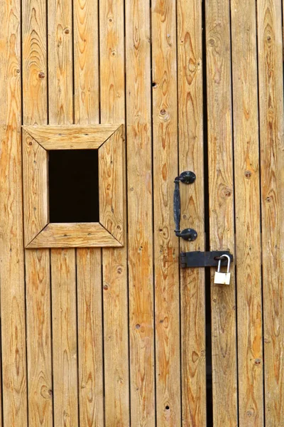 Porta Abertura Parede Para Entrar Sair Das Instalações — Fotografia de Stock