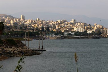 Gölü kıyısındaki Kinneret, Tiberias Gölü - kuzeydoğu İsrail bir tatlısu Gölü 