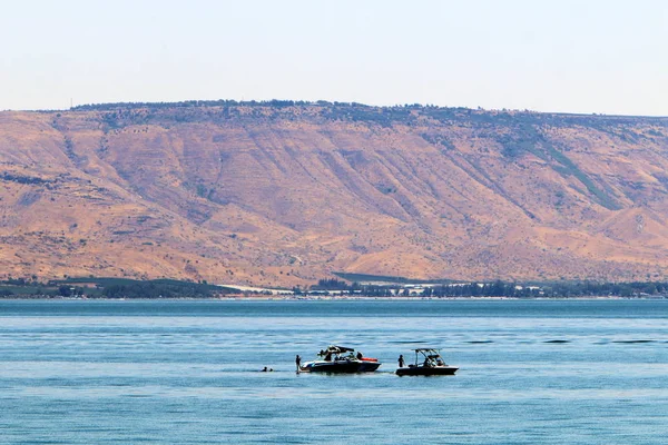 Gölü Kıyısındaki Kinneret Tiberias Gölü Kuzeydoğu Srail Bir Tatlısu Gölü — Stok fotoğraf