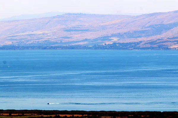Sjön Kinneret Sjön Tiberias Insjö Nordöstra Israel — Stockfoto