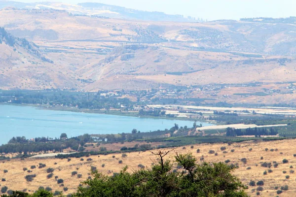 Rive Lac Kinneret Lac Tibériade Lac Eau Douce Dans Nord — Photo