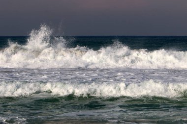 Akdeniz'de İsrail devletinin kuzey kıyısında 
