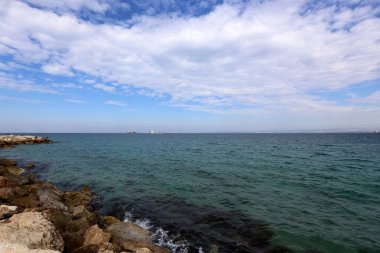 Akdeniz'de İsrail devletinin kuzey kıyısında 