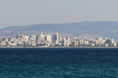 Akdeniz'de İsrail devletinin kuzey kıyısında 