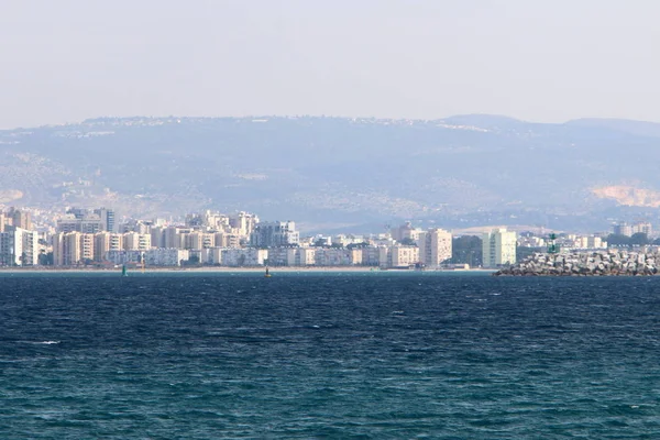 Costa Mar Mediterrâneo Norte Estado Israel — Fotografia de Stock
