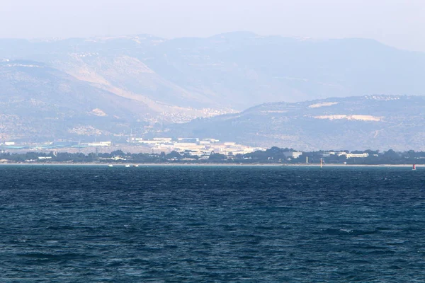 Costa Mar Mediterrâneo Norte Estado Israel — Fotografia de Stock