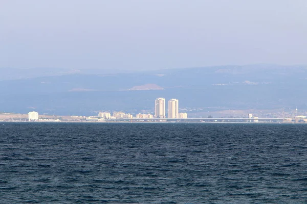 이스라엘의 북쪽에는 지중해의 — 스톡 사진