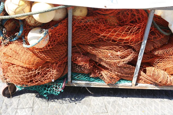 Halászfelszerelések Tenger Halászati Hálók — Stock Fotó