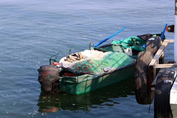 Fiskeredskap Och Nät Havet För Fiske — Stockfoto