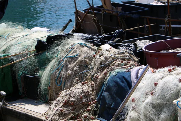 Fiskeredskap Och Nät Havet För Fiske — Stockfoto
