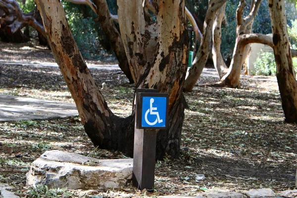 Road Signs Signposts Installed Roads Parks Israel — Stock Photo, Image