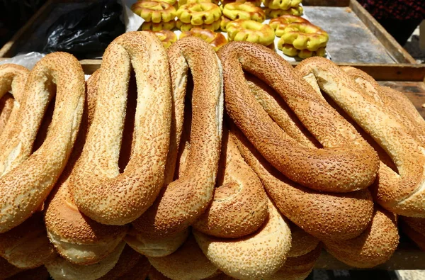 Loja Vende Pão Produtos Padaria — Fotografia de Stock