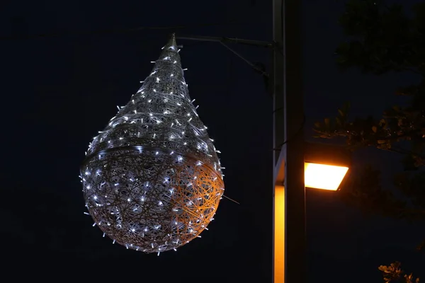 Lantaarn Voor Verlichting Geïnstalleerd Een Stadspark Israël — Stockfoto